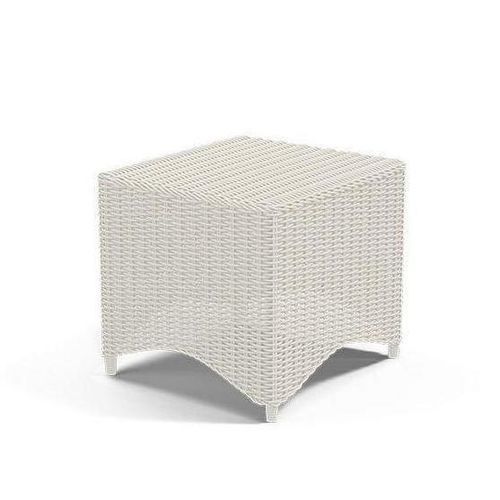 Tavolo d'appoggio design minimalista - BAOLI - G&G Italia Designer Furniture - in alluminio termolaccato / in corda / in vetro temprato