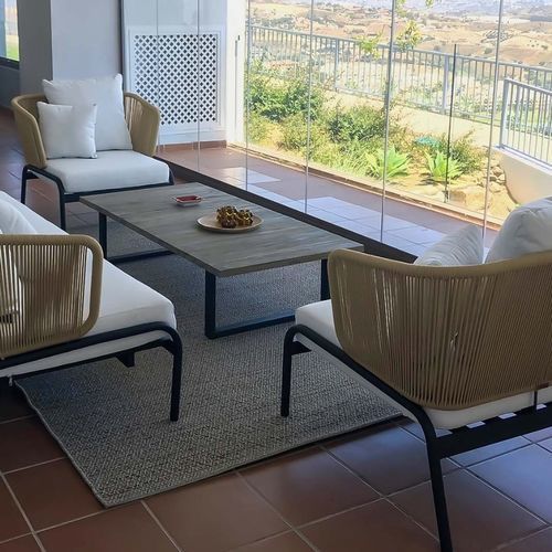 Poltrona contemporanea - STELLA - G&G Italia Designer Furniture - in schiuma di poliuretano / in tessuto / in tessuto resistente all'acqua