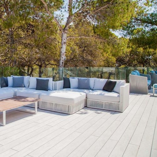 Divano d'angolo - LENNY - G&G Italia Designer Furniture - moderno / da esterno / per terrazza