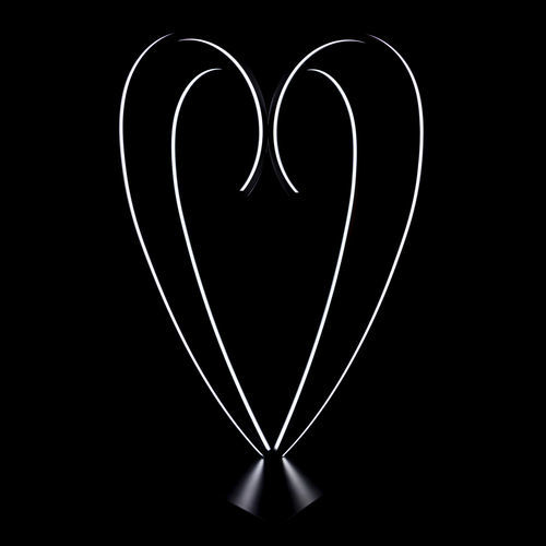 Lampada da terra - HEART - KISSA LAMPS - in alluminio estruso / in alluminio termolaccato / design originale