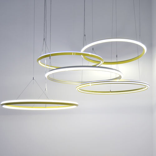 Lampada a sospensione - UFO - KISSA LAMPS - in alluminio estruso / in alluminio termolaccato / contemporanea