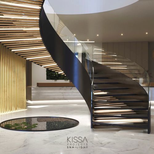 Profilo luminoso integrato - SNAILIGHT PROJECT - KISSA LAMPS - LED / dimmerabile / per ufficio