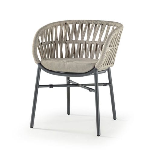 Sedia contemporanea - TAHITI ARMCHAIR - GRATTONI S.R.L. - da esterno / in poliolefina / in corda