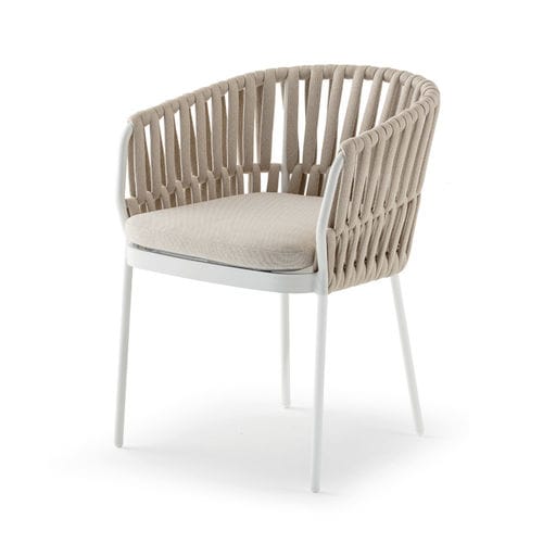 Sedia contemporanea - SOHO ARMCHAIR - GRATTONI S.R.L. - da esterno / in acrilico / in corda