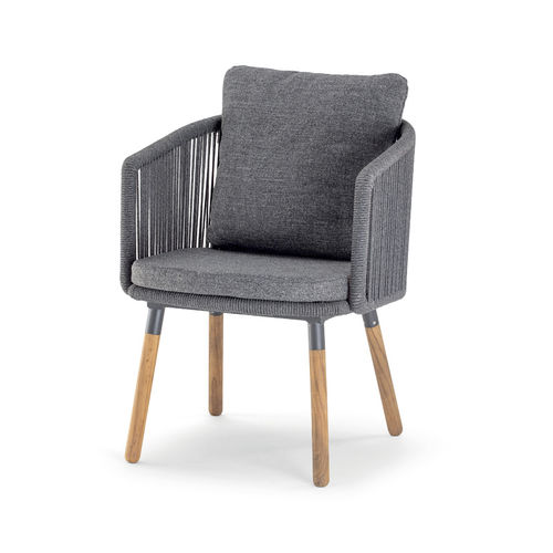 Sedia contemporanea - BAHAMAS ARMCHAIR - GRATTONI S.R.L. - da esterno / in corda / in tessuto acrilico
