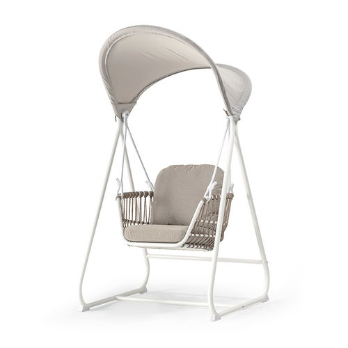 Dondolo da giardino in alluminio - BARI ROCKING CHAIR - GRATTONI S.R.L. - in tessuto / in corda / sospeso