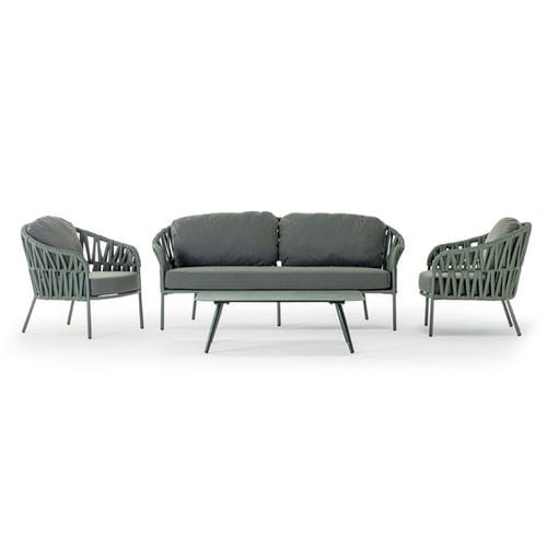 Set lounge da giardino contemporaneo - VICTORY SET - GRATTONI S.R.L. - in poliestere / in alluminio / in gomma