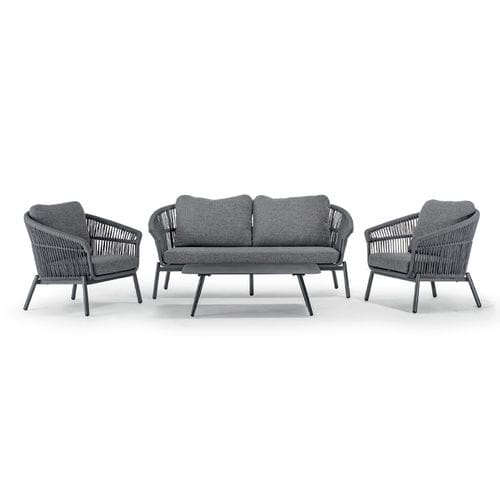 Set lounge da giardino contemporaneo - TROPEA SET - GRATTONI S.R.L. - in alluminio / in Textilene® / in corda