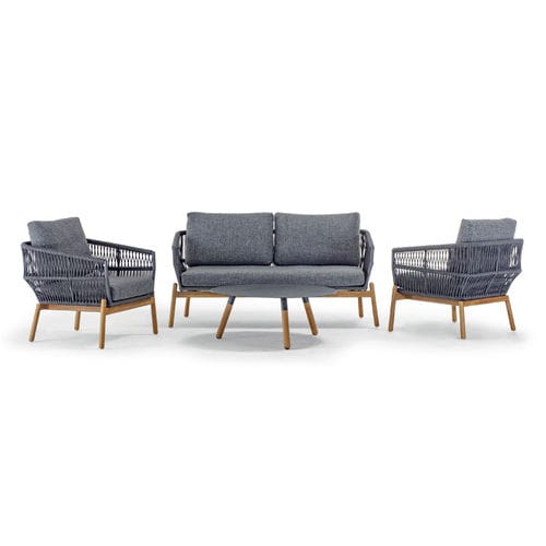 Set lounge da giardino contemporaneo - ALICANTE - GRATTONI S.R.L. - in alluminio / in Textilene® / in corda