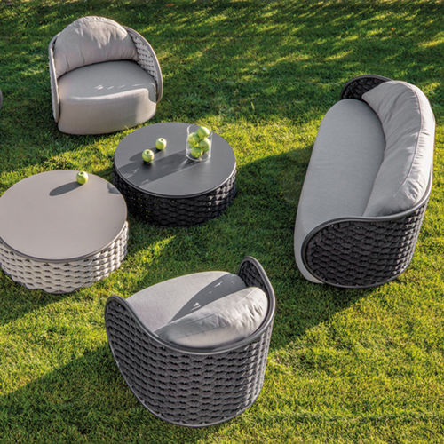 Set lounge da giardino contemporaneo - MOJO - GRATTONI S.R.L. - in alluminio / in gomma / in tessuto acrilico