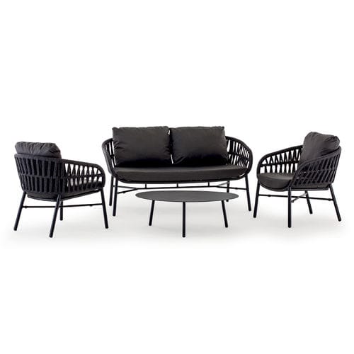 Set lounge da giardino contemporaneo - TAHITI  - GRATTONI S.R.L. - in poliolefina / in alluminio / in Textilene®