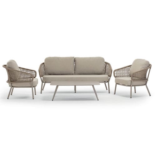 Set lounge da giardino contemporaneo - ATOL SET - GRATTONI S.R.L. - in poliolefina / in alluminio / in tessuto