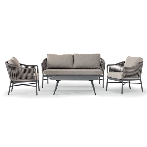 Set lounge da giardino contemporaneo - MONACO SET - GRATTONI S.R.L. - in alluminio / idrorepellente / in Textilene®