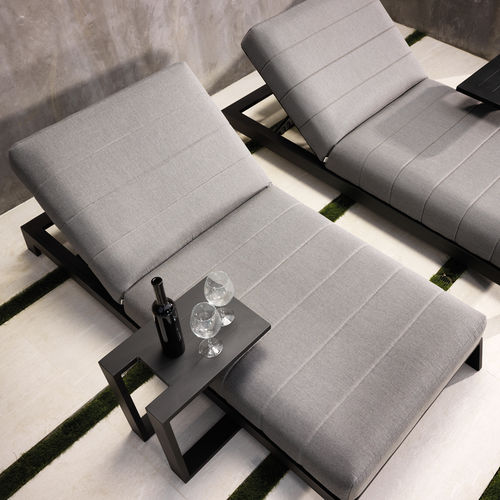 Lettino prendisole contemporaneo - BITE  - GRATTONI S.R.L. - in Sunbrella® / in alluminio / contract