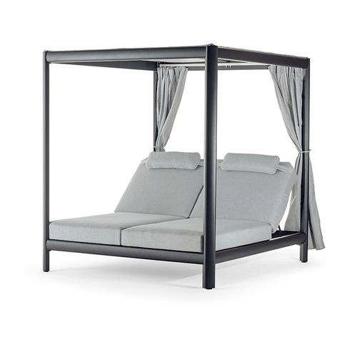 Dormeuse contemporanea - DOHA - GRATTONI S.R.L. - in tessuto / in alluminio / con supporto in alluminio