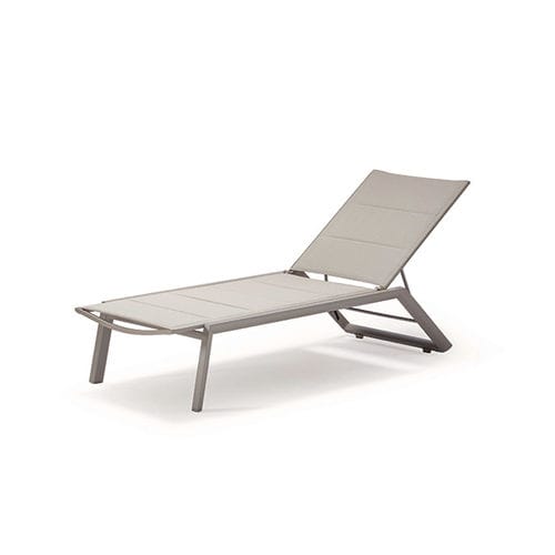Lettino prendisole contemporaneo - GS 924 LUX  - GRATTONI S.R.L. - in Textilene® / in alluminio / antracite