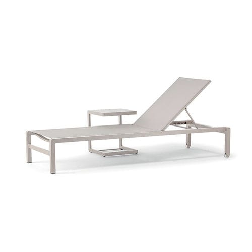 Lettino prendisole contemporaneo - GS 927 SUNBED  - GRATTONI S.R.L. - in Textilene® / in alluminio / impilabile