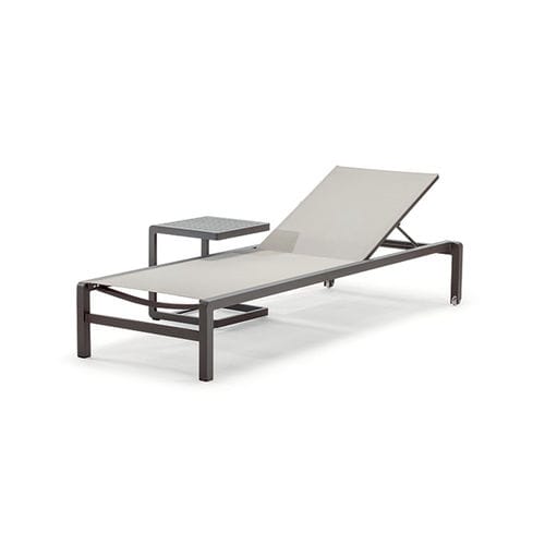 Lettino prendisole contemporaneo - GS 927 AT / GT 927 A - GRATTONI S.R.L. - in Textilene® / in alluminio / impilabile
