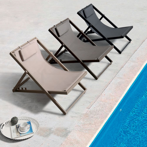 Sdraio contemporaneo - GS 928  - GRATTONI S.R.L. - in Textilene® / in alluminio / da esterno
