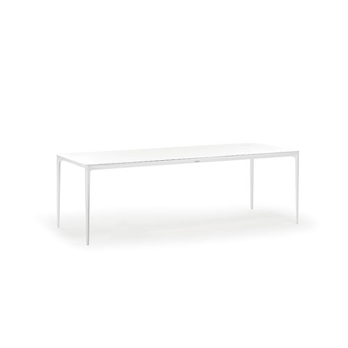 Tavolo contemporaneo - BAHAMAS ALU TABLE - GRATTONI S.R.L. - in alluminio / con supporto in alluminio / rettangolare