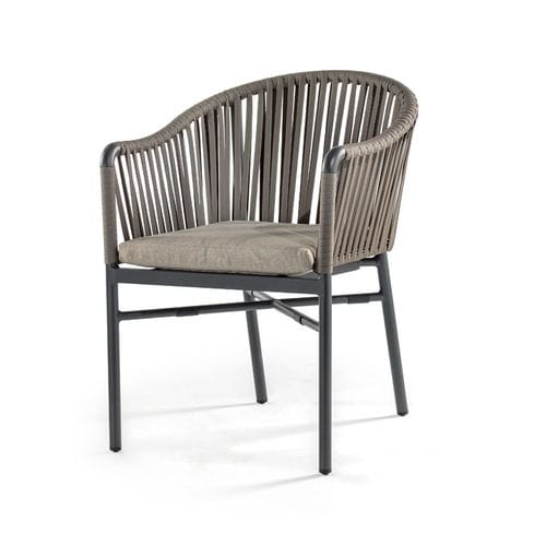 Sedia contemporanea - MONACO ARMCHAIR - GRATTONI S.R.L. - da esterno / in corda / in Textilene®