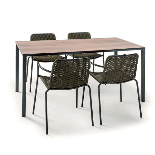 Sedia contemporanea - CANNES ARMCHAIR - GRATTONI S.R.L. - da esterno / in acciaio galvanizzato / in metallo verniciato