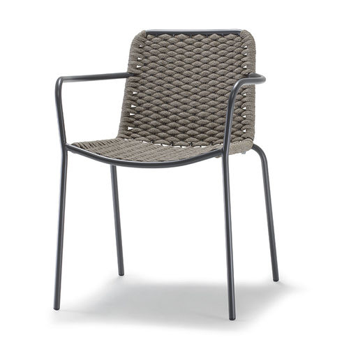 Sedia contemporanea - CANNES/LUX  - GRATTONI S.R.L. - da esterno / in acciaio galvanizzato / in metallo verniciato