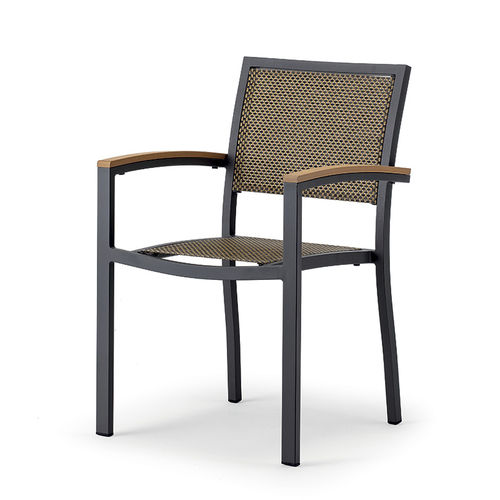 Sedia contemporanea - GS 941  - GRATTONI S.R.L. - da esterno / in legno / in Textilene®