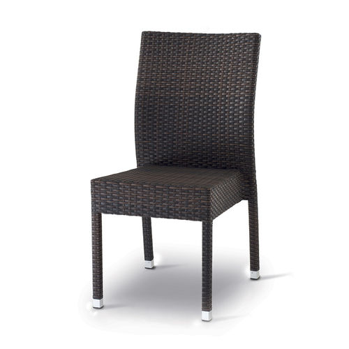 Sedia contemporanea - GS 916  - GRATTONI S.R.L. - da esterno / in vimini / con supporto in alluminio
