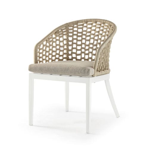 Sedia contemporanea - KOS ARMCHAIR - GRATTONI S.R.L. - da esterno / in gomma / in corda