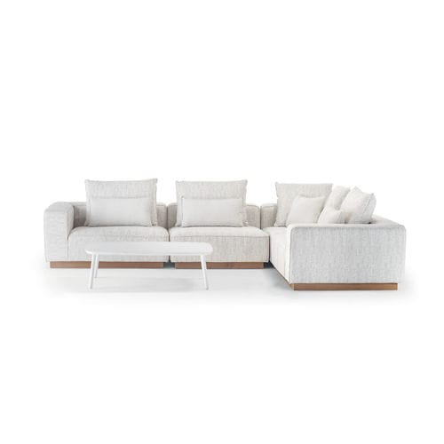 Set lounge da giardino contemporaneo - DON  - GRATTONI S.R.L. - in alluminio / in teak / in tessuto acrilico