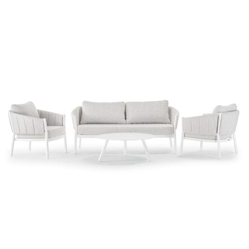 Set lounge da giardino contemporaneo - GRID  - GRATTONI S.R.L. - in alluminio / in tessuto / per uso residenziale