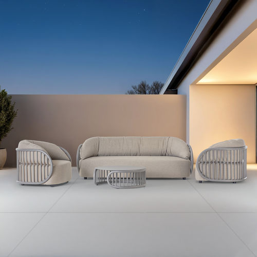 Set lounge da giardino contemporaneo - NEST - GRATTONI S.R.L. - in alluminio / in tessuto / per uso residenziale