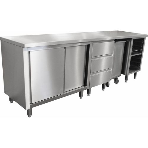 Mobile alto per cucina contemporaneo - PATISSERIE - BERTRAND MANUFACTURER S.A. - in acciaio inossidabile / contract / per forno