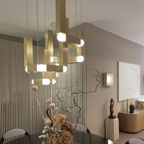 Lampada a sospensione - VESPER DUO - Lee Broom - in alluminio / in vetro opalescente / contemporanea