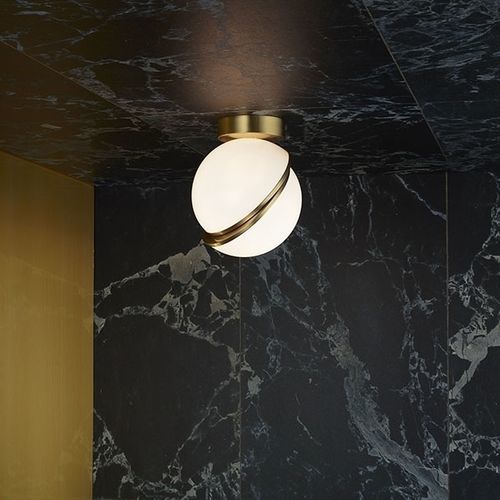 Lampada a sospensione - MINI CRESCENT - Lee Broom - da tavolo / in acciaio / in ottone spazzolato