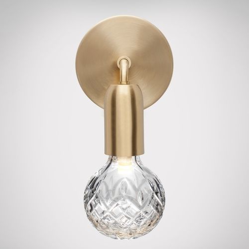 Applique contemporanea - CRYSTAL BULB - Lee Broom - da interno / in cristallo / in acciaio
