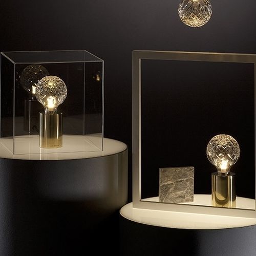 Lampada a sospensione - CRYSTAL BULB - Lee Broom - da tavolo / in acciaio / in ottone spazzolato