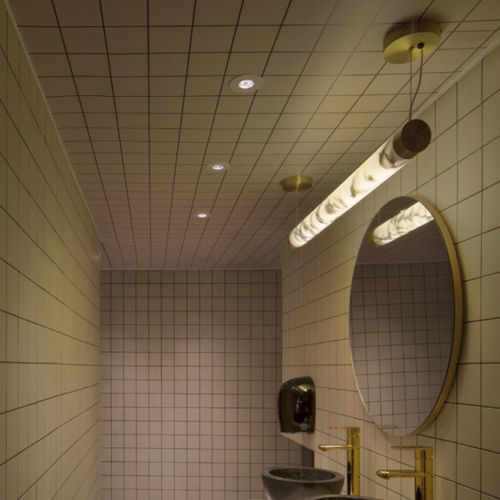 Lampada a sospensione - TUBE - Lee Broom - in acciaio / in cristallo / in marmo