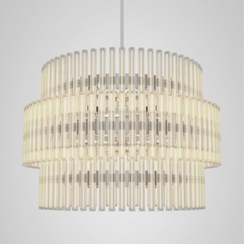 Lampadario contemporaneo - AURORA 3 TIER XXL - Lee Broom - in vetro / in acciaio inossidabile / tubolare
