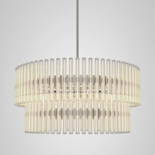 Lampadario contemporaneo - AURORA 2 TIER XXL - Lee Broom - in vetro / in acciaio inossidabile / tubolare