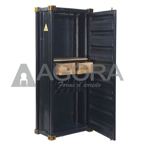 Mobile bar design originale - CONTAINER  - AGORA' SRL - in legno laccato / in legno massiccio / con sportello battente