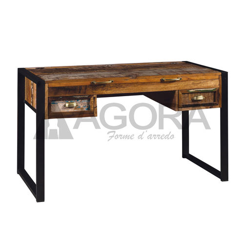 Scrivania da terra - ART. 688-000578 - AGORA' SRL - classica / in legno massiccio / in materiale riciclato