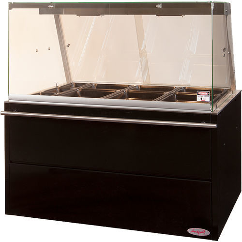 Vetrina riscaldata espositiva - V75 TRAD - Doregrill S.A.S. - a vista / a temperatura positiva / con porte scorrevoli