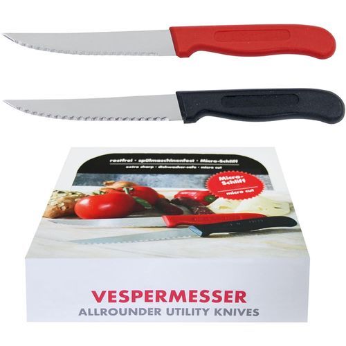 Coltello da cucina con manico in plastica - 261800 - GMBH - con lama in acciaio inossidabile