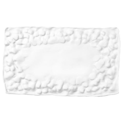 Piatto piatto - MAT.11 - ROYALE S.R.L. - rettangolare / in porcellana / contract