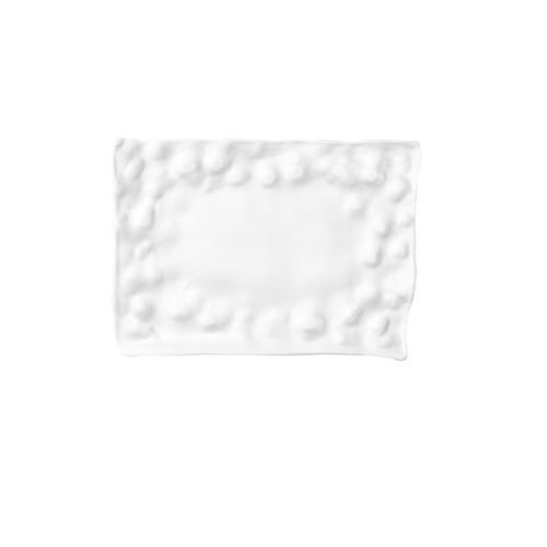 Piatto piatto - MAT.12 - ROYALE S.R.L. - rettangolare / in porcellana / contract