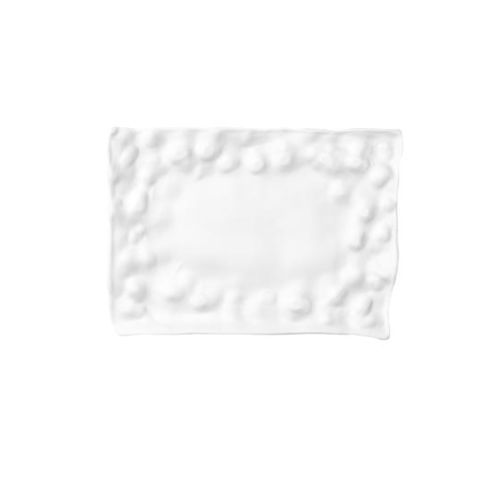 Piatto piatto - MAT.13 - ROYALE S.R.L. - rettangolare / in porcellana / contract
