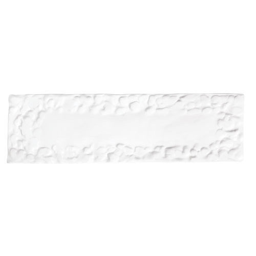 Piatto piatto - MAT.21 - ROYALE S.R.L. - rettangolare / in porcellana / contract