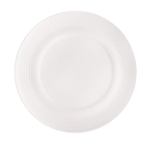 Piatto piatto - SUM.05 - ROYALE S.R.L. - rotondo / in porcellana / contract